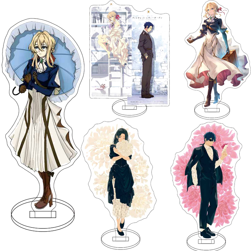 Figma Stand Set - 16 cm Anime Akrilik Stand, Violet