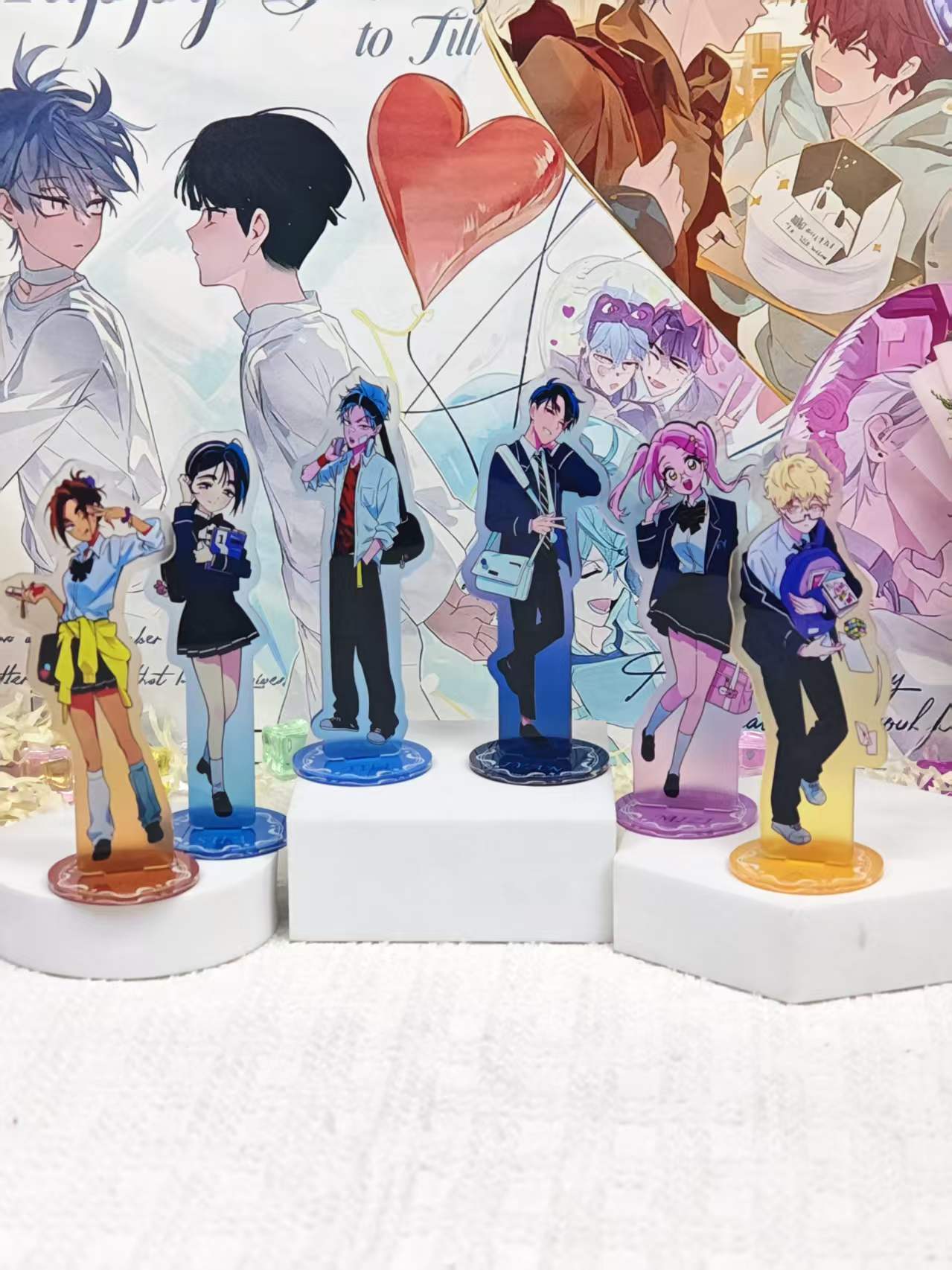 Figma Stand Set - Alien Stage Kampüs Serisi, Akrilik Stand